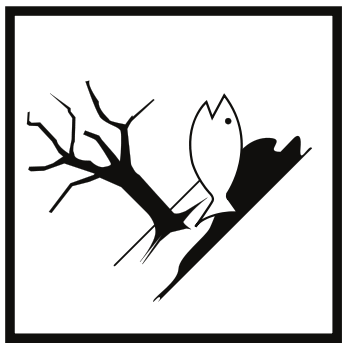 PICTOGRAMA CONTAMINANTE MEDIOAMBIENTE 50X50 MM R1000