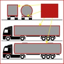 CINTA REFLECTANTE Fraccionada LONA 50MMx50 m ROJA