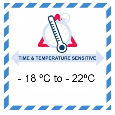 ETIQUETA TIME &amp; TEMPERATURE SENSITIVE BOBINA 