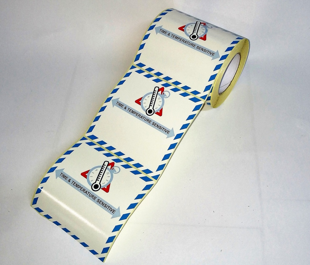 ETIQUETA TIME &amp; TEMPERATURE SENSITIVE BOBINA 