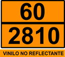 PANEL NARANJA 400X300 NO REFLECTANTE TEXTO: 60 / 2810