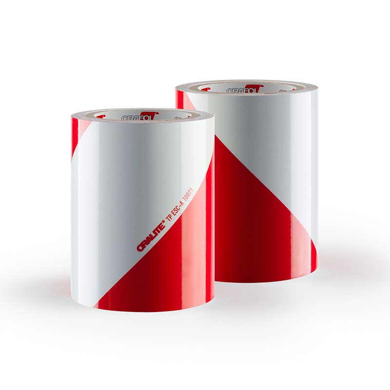 LAMINA REFLECTANTE V2 BLANCA/ROJA 141mmX50M