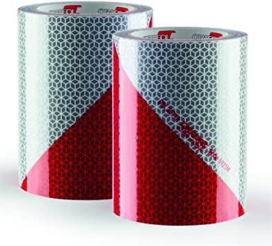 LAMINA REFLECTANTE  NIVEL 2  BLANCA/ROJA V2 141mmX9M 9