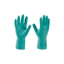GUANTE QUÍMICO Nitrilo Verde - Resistencia Química Cat III AJKLOT (Especial Corrosivos+Hidrocarburos)