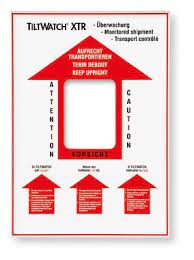 TWE - Tiltwatch®, etiqueta de aviso, 150 x 225 x 0 mm, antihumedad
