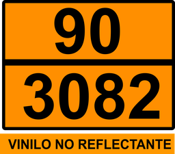 [90/3082_400x300mm_BOBINA] PANEL NARANJA 400X300 NO REFLECTANTE TEXTO: 90/ 3082 - BOBINA