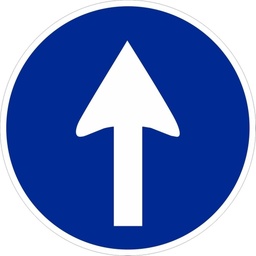 [V10031] SEÑAL VIAL METALICA SENTIDO OBLIGATORIO BIDIRECCIONAL 500MM