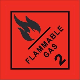 [300X300_2.1_GASFLAMMABLE] CLASE 2.1 FLAMMABLE GAS (TEXTO) 300x300 - BOBINA