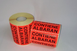 [MP008] ETIQUETA CONTIENE ALBARÁN - ROLLO 1000 UDS