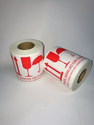 ETIQUETA FRAGIL MANEJAD CUIDADO - ROLLO 250 UDS